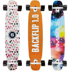 Freestyle wholesale Cruiser Beginners 42 Inch Deck 7Ply Chinese Maple 7 Inch Truck Longboard Skateboard for Good Skate Boards