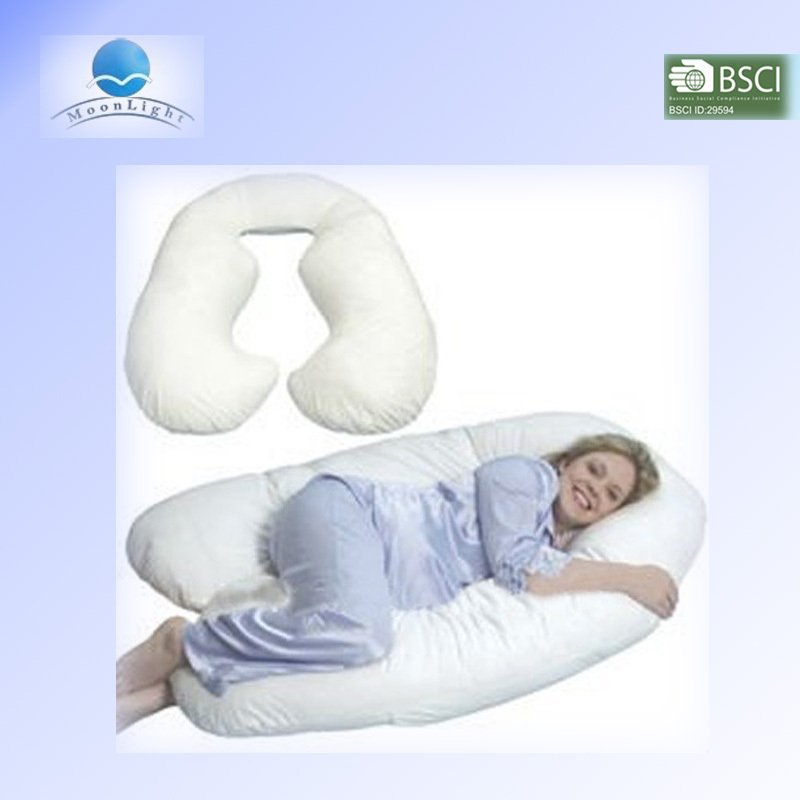 Hot Sale Pregnancy Side Sleeper and Single Person U Shape Pregnancy Cute Long Body Pillow