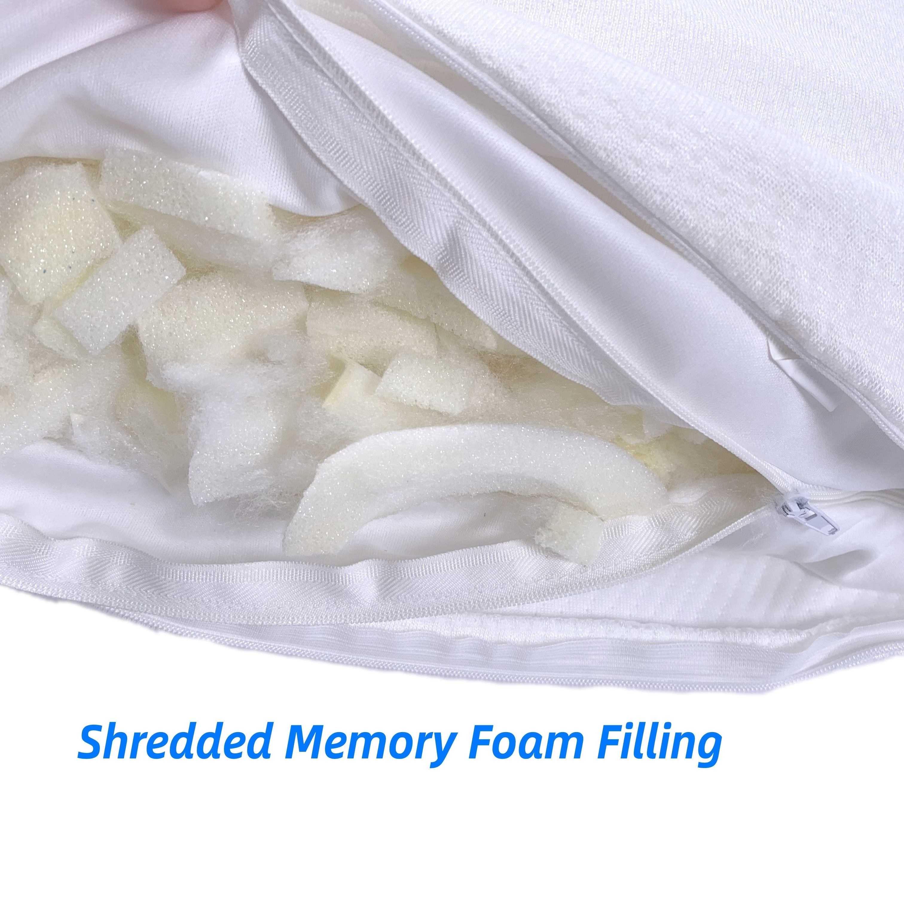 Visco Elastic Shredded Memory Foam Hotel Bamboo and Polyester Sleeping Pillow