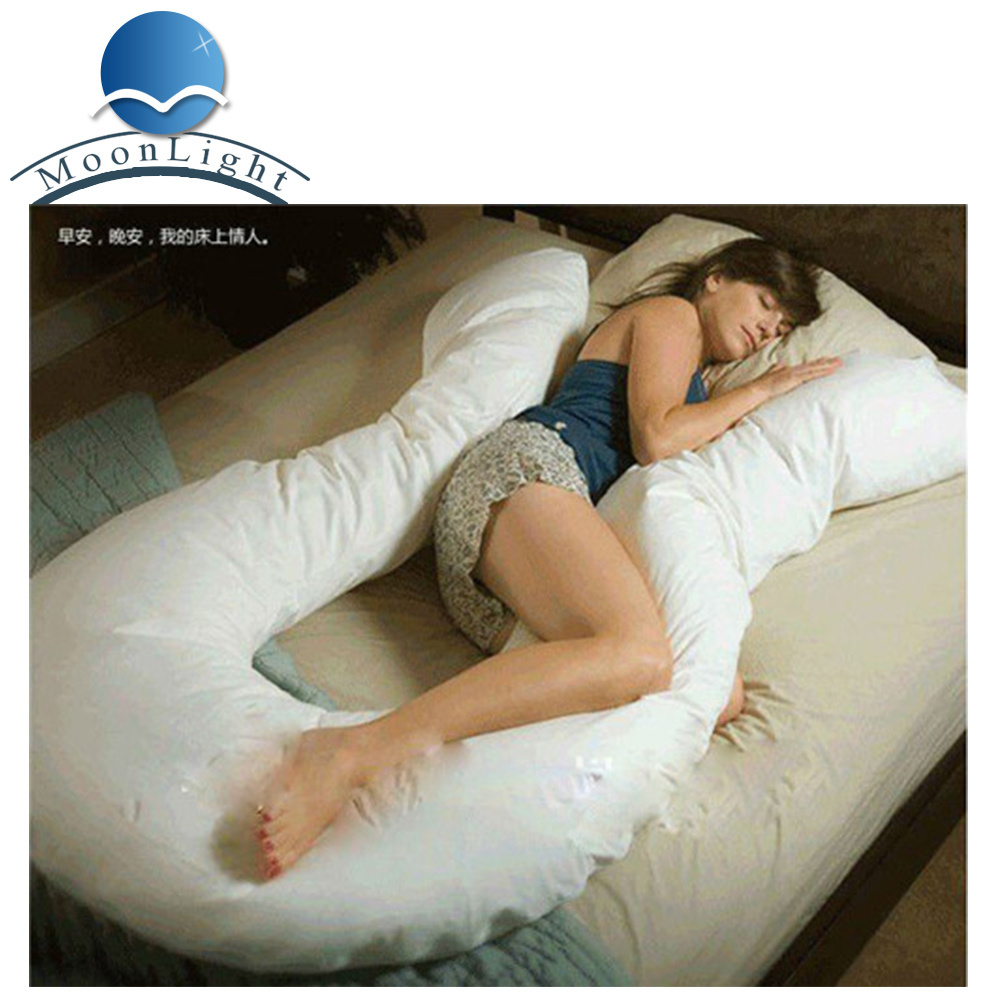 Hot Sale Pregnancy Side Sleeper and Single Person U Shape Pregnancy Cute Long Body Pillow