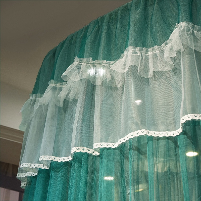 American style princess mosquito net bed canopy embroidery