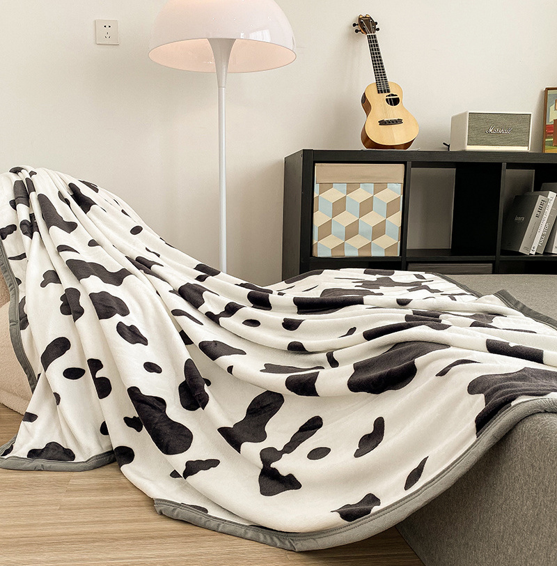 Korean Style Flower Animal Print Eco-friendly Cartoon Leisure Light Throw Sofa Blanket