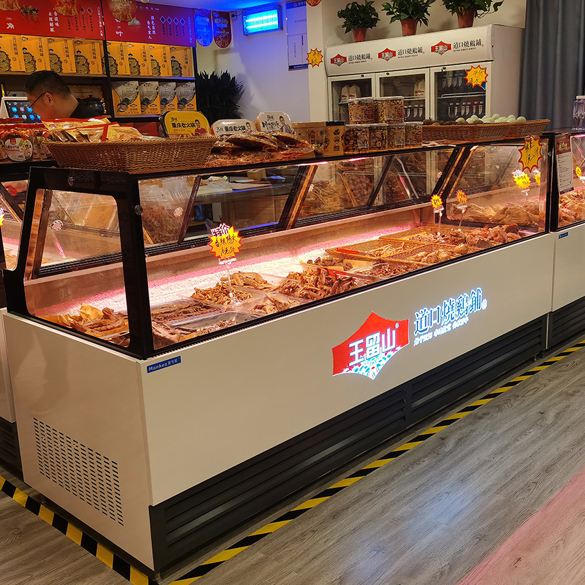 meat display chiller commercial cooler refrigerated showcase meat display fridge meat freezer refrigeration counter