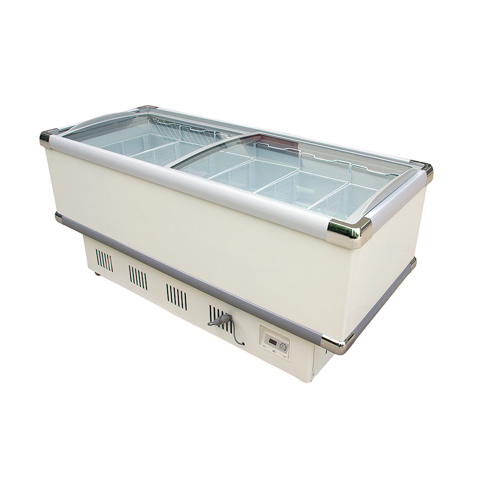 commercial freezer supermarket refrigeration equipment freezer display deep chest freezer showcase