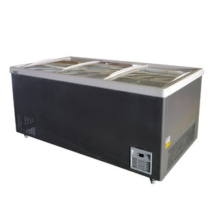 Supermarket Equipment Deep Freezer -22~-18 Celsius Degree Commercial Freezing Island Chest Freezer Supermarket Sea