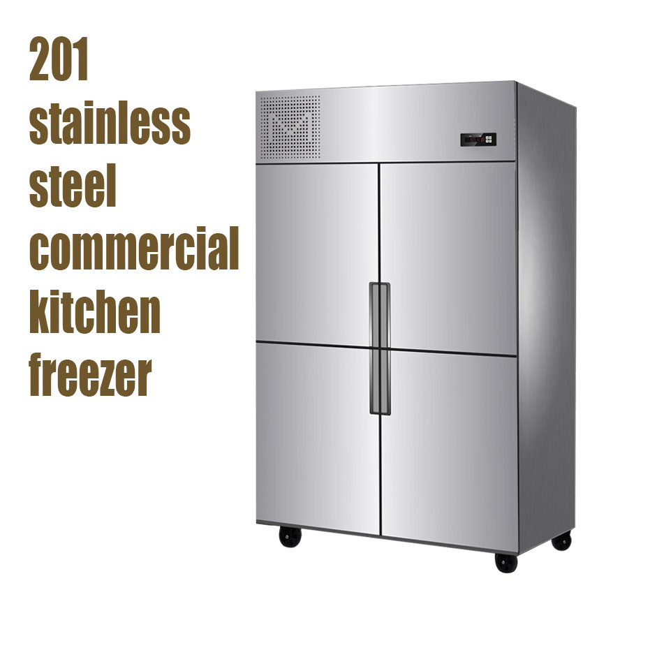 Upright 4 door double temperature commercial refrigerator/kitchen freezer/custom mini refrigerator restaurant