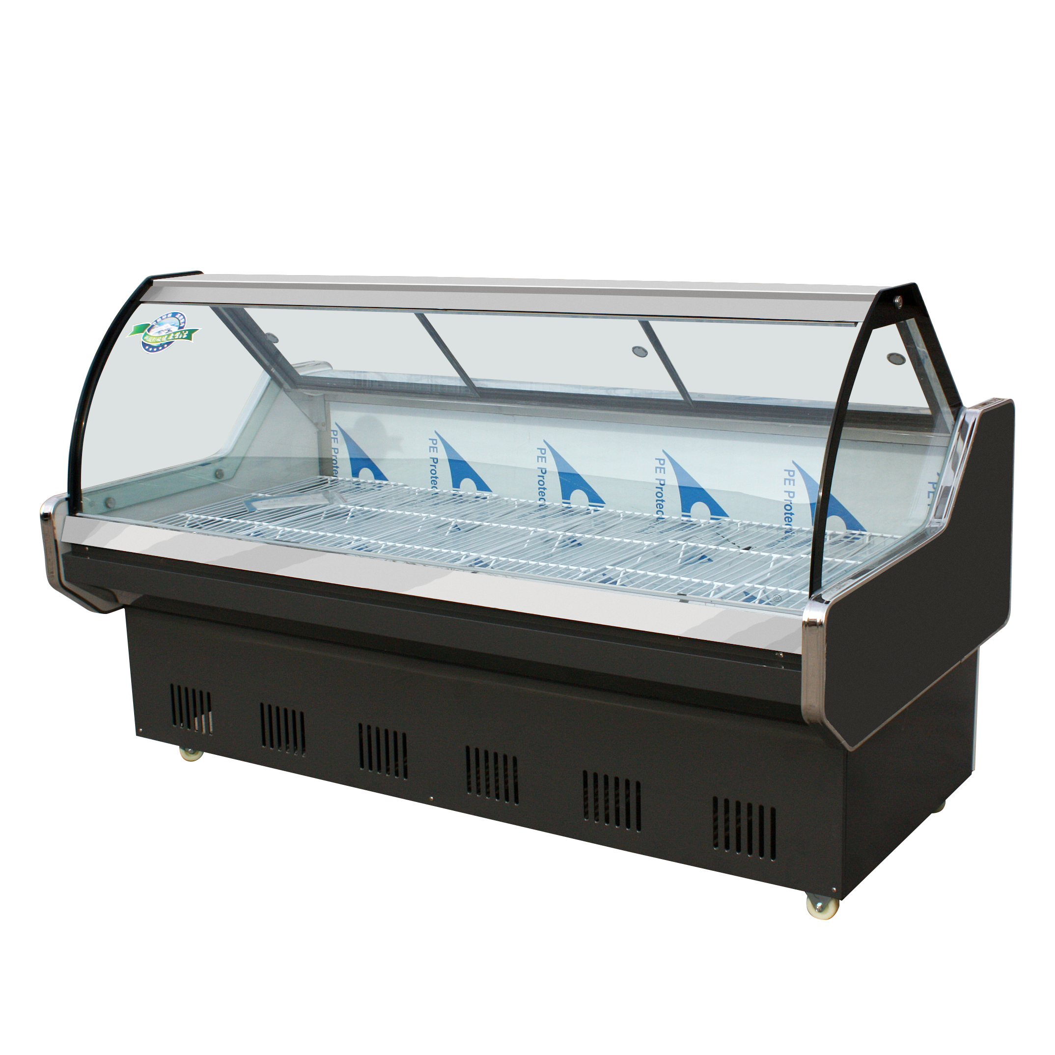 Commercial fridge supermarket display glass meat cooler  Butchery fresh meat fridge  showcase deli food counter