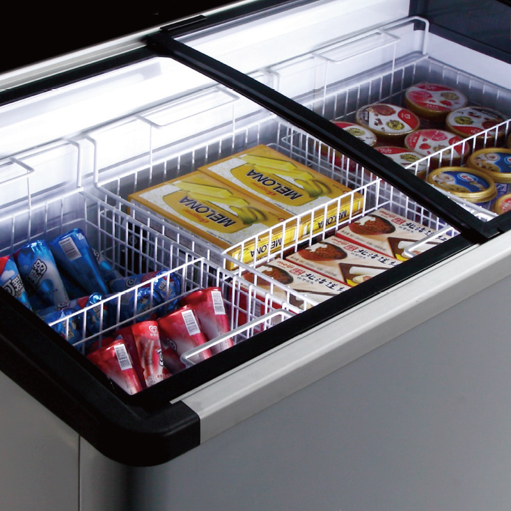 ice lolly showcase freezer display refrigerator ice cream stick fridge commercial shop freezer