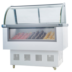 ice cream display freezer commercial freezer supermarket glass door ice cream freezer