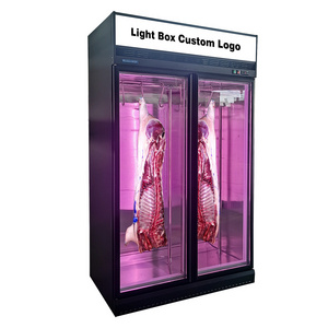 Commercial meat hanging display chiller meat refrigerator Newly hanging style Meat Display Refrigerator Equipment