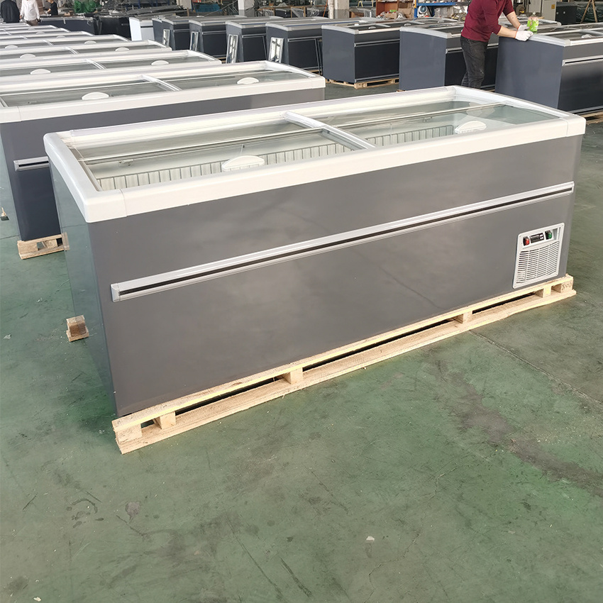 commercial freezers ice cream freezer glass door island freezer refrigerated showcase cooler fridge refrigerated display