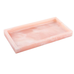 DIY crystal epoxy silicone mold with handle trays epoxy resin tray mold for making tray