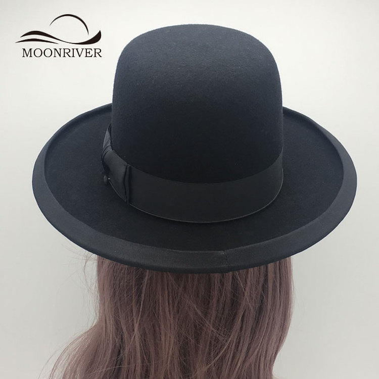 High Top Hat BOWLER Hat Fedora Hats High Quality Wool Felt Wide Brim Hard Wool Felt Decoration Usual Life 100% Wool FW006003999