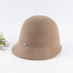 Wholesale Ladies Fancy Bell Shape Wool Felt Cloche Hat