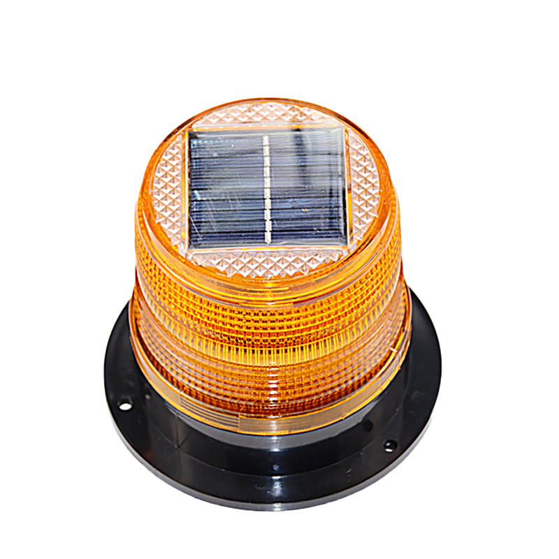 Waterproof Solar Traffic Flashing Warning Light Strobe Beacon Lamp Traffic Warning Light