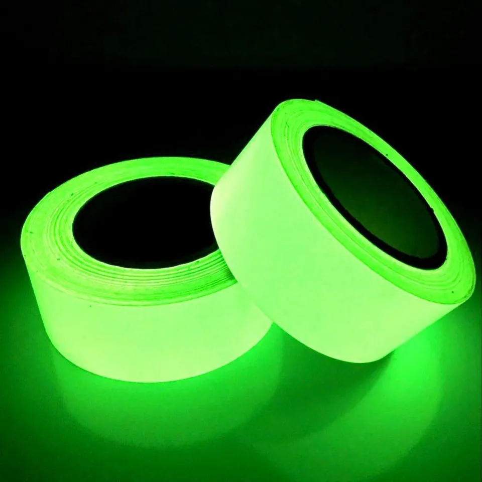 Glow in the dark tape luminous film photoluminescent self adhesive vinyl Material adhesive tape Luminous tape