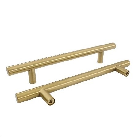 Closet Door Handles with Plate Brass 7 inch Gate Handle Modern Simple Door Pull Handle for Sliding Barn Door Kitchen