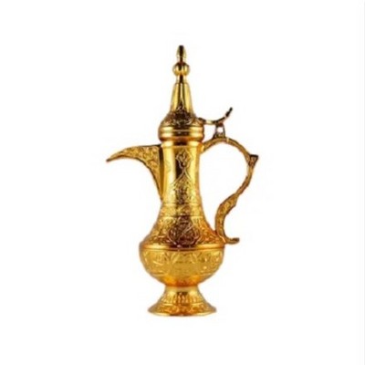 Fabulous design pure brass dallah coffee pot superior quality gold color customized size brass dallah