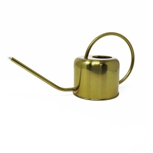 Portable Spherical Watering Pot Metal Watering Cane With Simple Design And Long Nozzle And Round Handle For Outdoor Garden