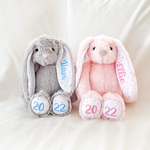 Soft Custom Personalized Sublimation Plush Long Ears Plush Bunny Rabbit Toys For Kids