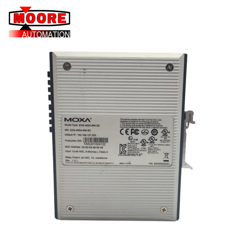 100% Original PORT ETHERNET SWITCH MOXA EDS405A-MM-SC