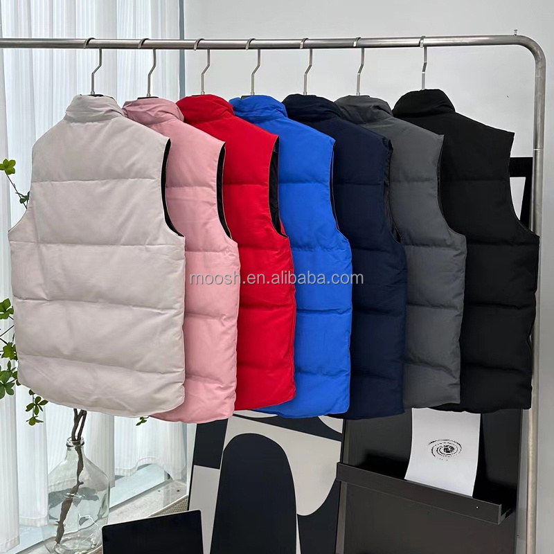 Happy New Year 2024 Wholesale Down Cotton Stand Collar Canada Plus Men's Goose Down Coat Down Vest Outdoor Men