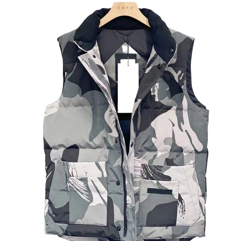 Happy New Year 2024 Wholesale Down Cotton Stand Collar Canada Plus Men's Goose Down Coat Down Vest Outdoor Men