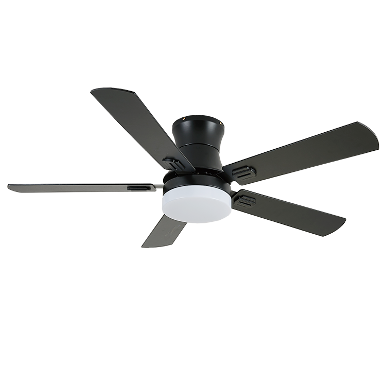 Factory Price Top Quality 52 Inch Black Color Plywood Blades DC Ceiling Fan with LED Light Kit