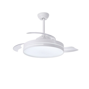 Wholesale Top Quality Modern Design Flush Mount 42" Invisible Ceiling Fan Light with Remote Control