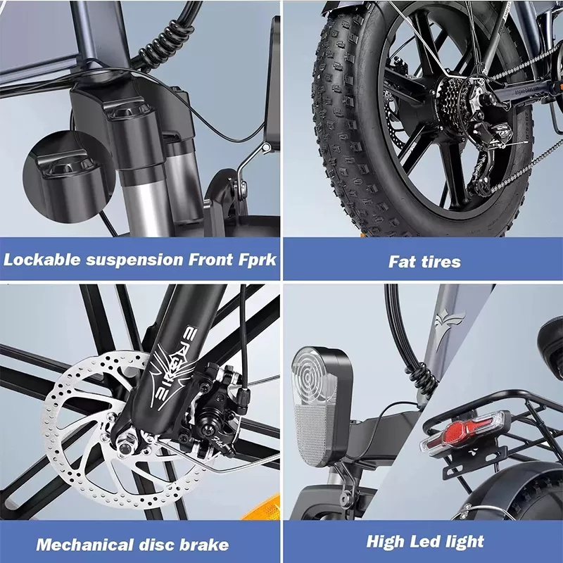 EU/US Warehouse Fast Shipping ENGWE Ebike EP-2 Pro Fat Tire 750W Electric Folding Bike City Mountain E-Bike