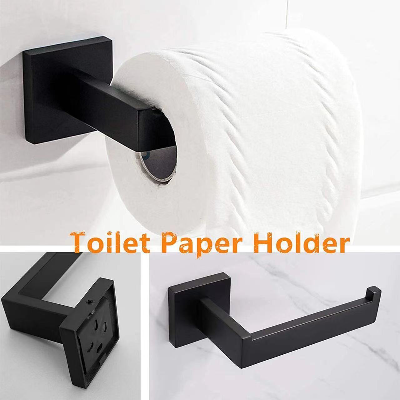 China Manufactory Bathroom Accessories Bath Towel Rack Wall Mounted Stainless Steel Bathroom Accessories Set