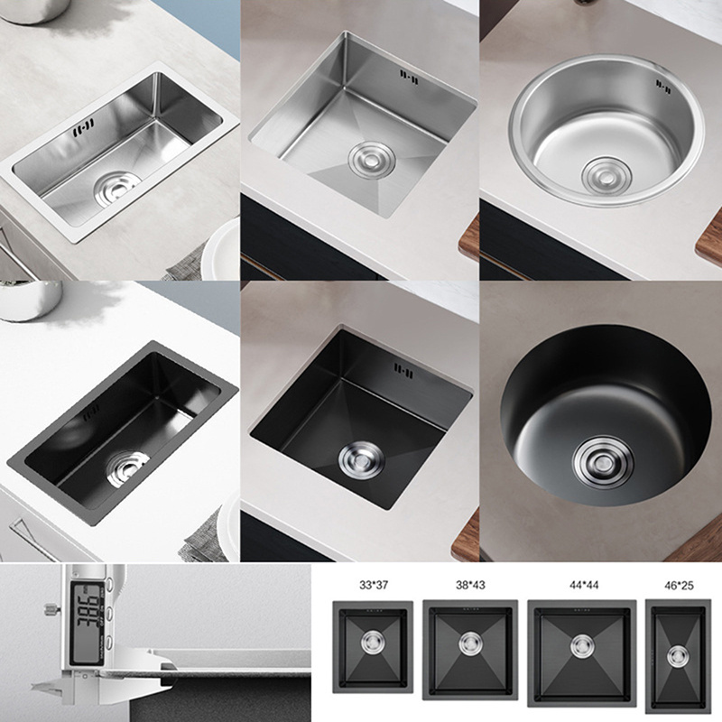 High Quality Honeycomb Embossing Kitchen Sink Single Bowl Multi-functional Stainless Steel Kitchen Sink