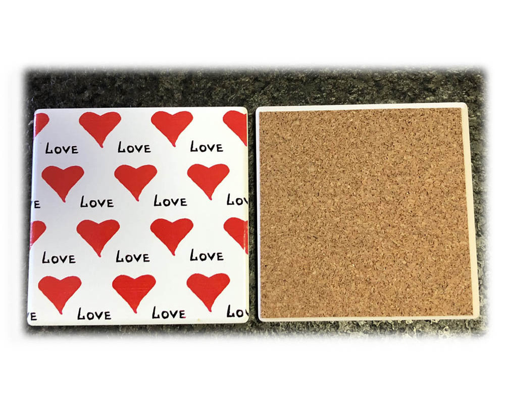 Polyresin Valentine Signs Collection Coaster  Valentines Day ornament Valentines Gifts Decor