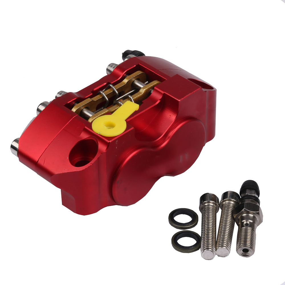 Motorcycle Brake Caliper 4 Piston for Yamaha Aerox Nitro RSZ JOG BWS Zuma Dirt Bike 200mm / 220mm Disc Brake Caliper