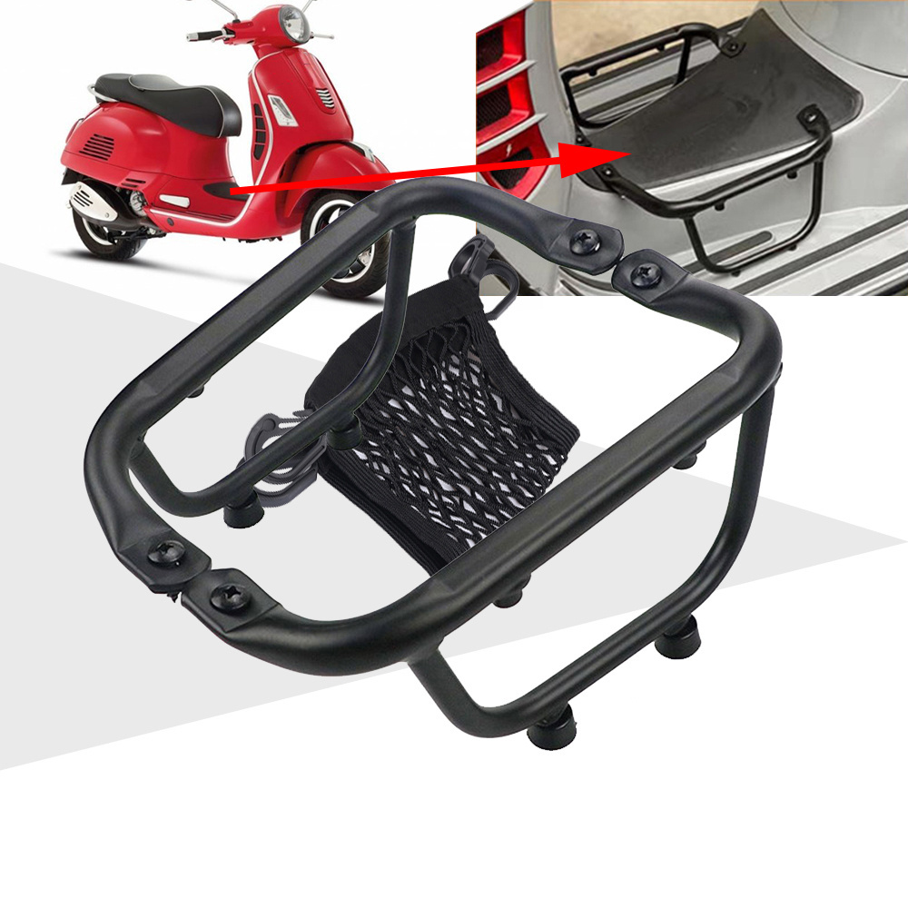 For Vespa GTS 300 250 125 GTS300 GTS250 2013 - 2022 2021 Accessories Foot Pedal Mesh Luggage Rack Holder Bracket  split luggage