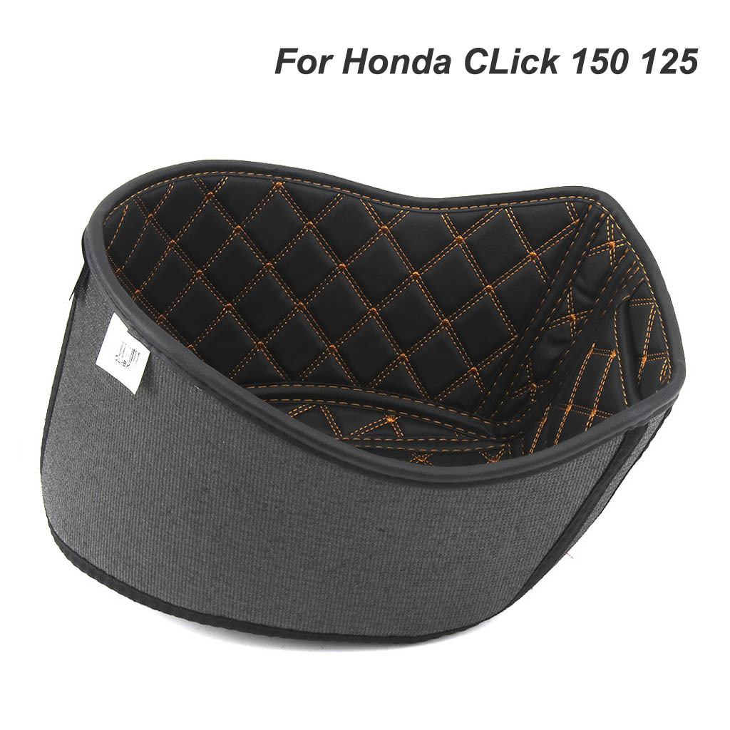 For Honda Click 150 125 click150 click125 2016-2019 PU Storage Seat Bucket Cover Liner Blanket Pad Motorbike Scooter Accessory