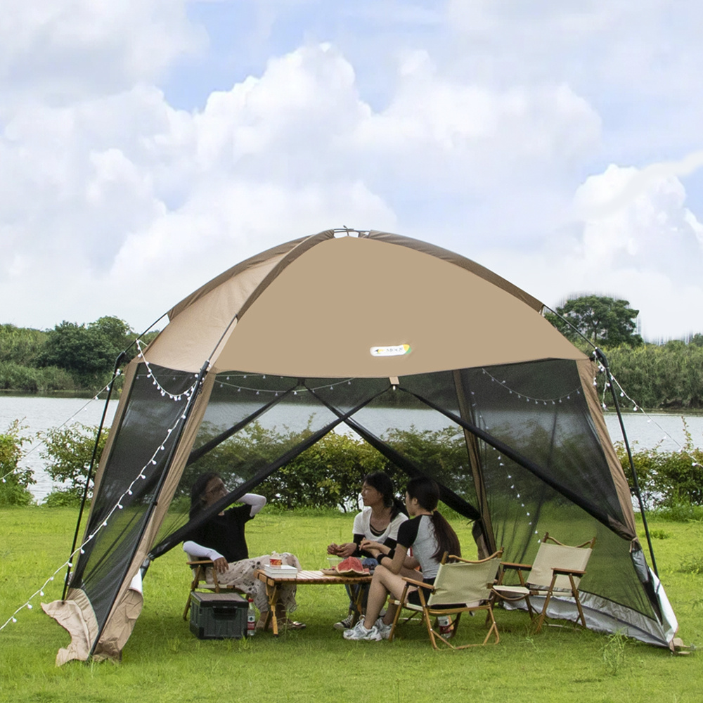 Wholesale 3.3*3.3m Waterproof Screen House Room Mesh Canopy Outdoor Shade Awning Canopy Tent Gauze Gazebo Dome Shed Shelter