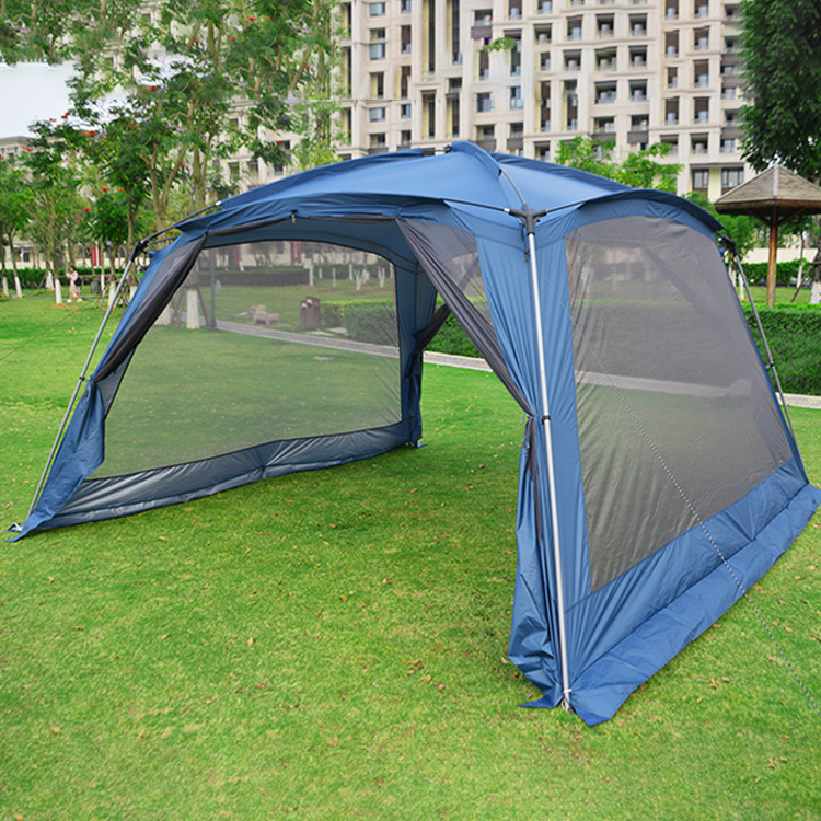 MOQI Screen Awning sunscreen Sunshade Ceiling Large Space Free Gazebo Tents of Movement Two Doors Anti-mosquito Tent Mesh Canopy