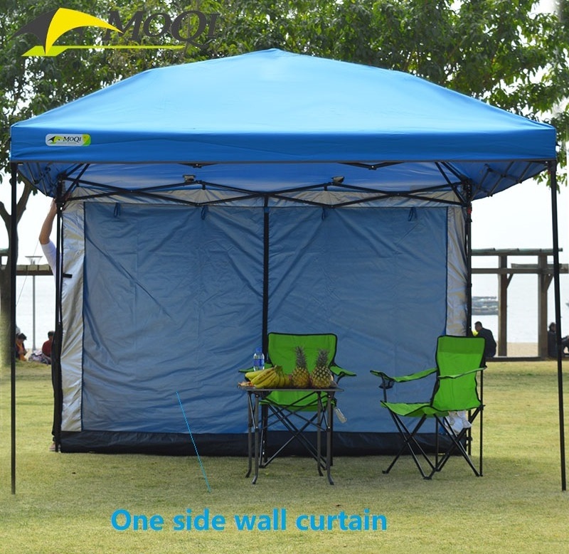 Easy Pop-up Canopy Tent  Instant Canopies with 4 Removable  Mosquito Netting and Shade Curtains  SideWalls Blue