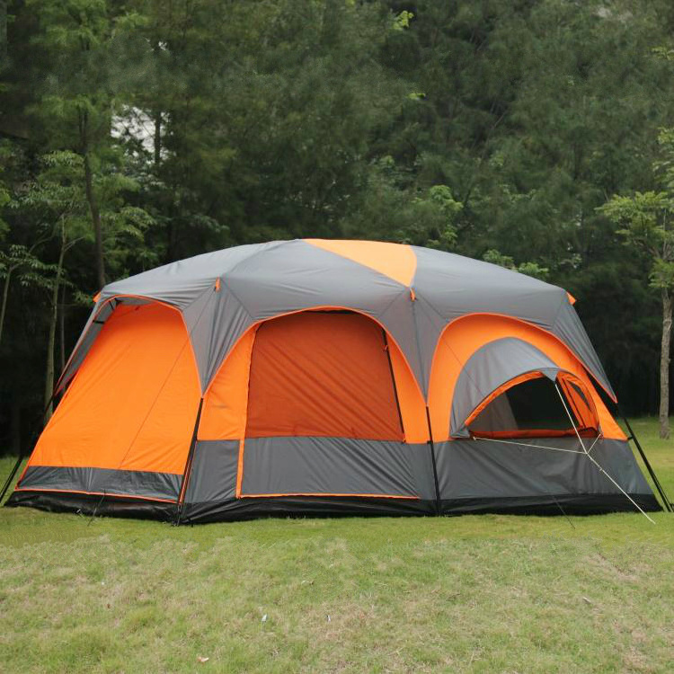 MOQI 8-12 Person Ultralight Large Space Luxury Family Camping Tent Waterproof Outdoor Glamping Wholesale Tent with Logo