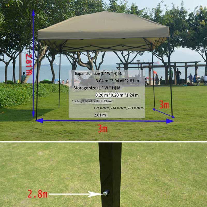 Custom Printed Outdoor Advertising Rainproof Awning Event Gazebo Promotion Pop-Up Trade Show Tent