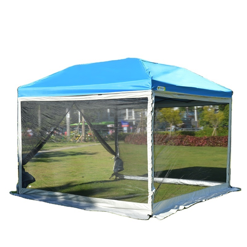 Four-corner automatic folding tent with single-layer screen screen wall mosquito net tent anti mosquito tent