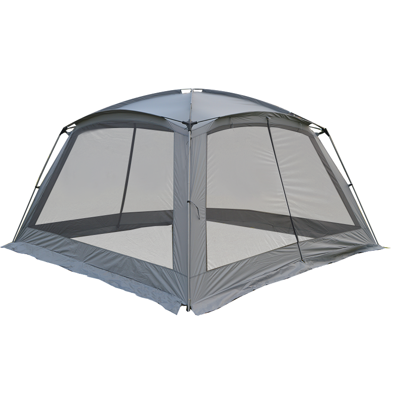 3.65*3.65 m tent with awning, sunshade tent, Portable Mesh Screenhouse Arbor Canopy for Backyard and Camping