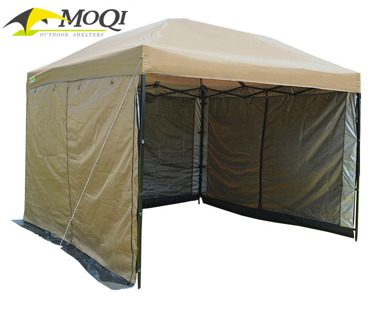 Outdoor Portable Canopy Tent with four Sidewalls, Commercial Instant Canopy Party Tent Adjustable Height Beach Canopy Gazebo