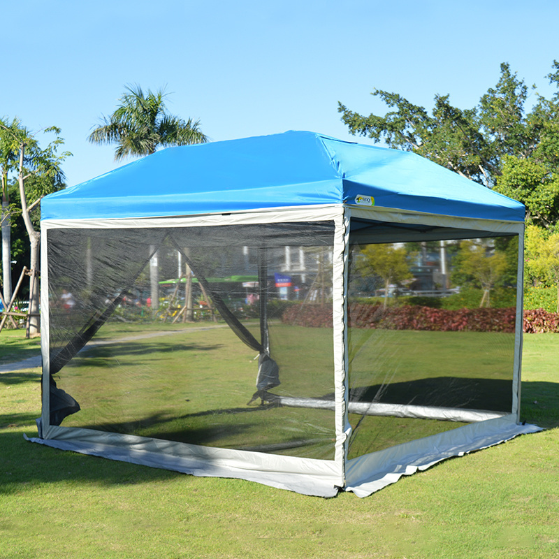 Four-corner automatic folding tent with single-layer screen screen wall mosquito net tent anti mosquito tent