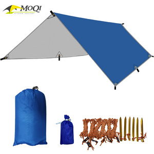 Tarp Tent 10x10FT Waterproof Tarp Hammock Rain Fly,Sun Shade Tarp Outdoor Shelter Picnic Mat Beach Blanket Footprint for Camping