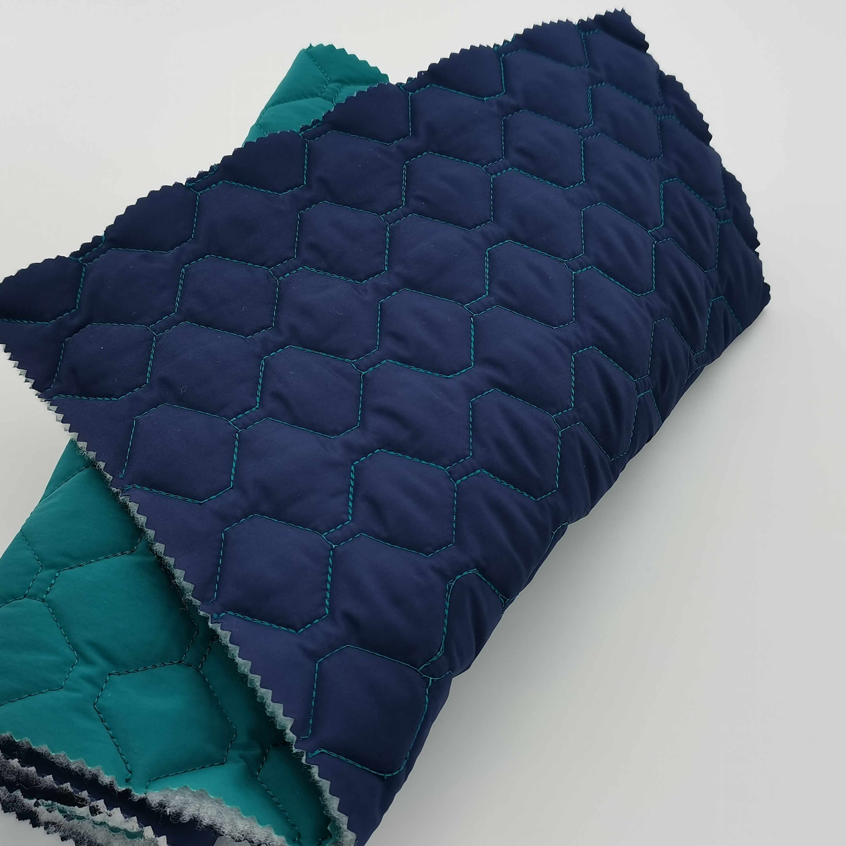 Popular double sides quilted padding fabric for winter clothing