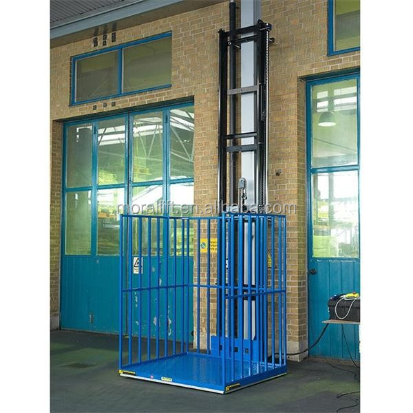 1t-3t cargo outdoor lift elevators/ hydraulic warehouse cargo lifts