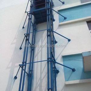 Guide rail used goods elevators for sale /vertical hydraulic freight elevator/warehouse cargo lift