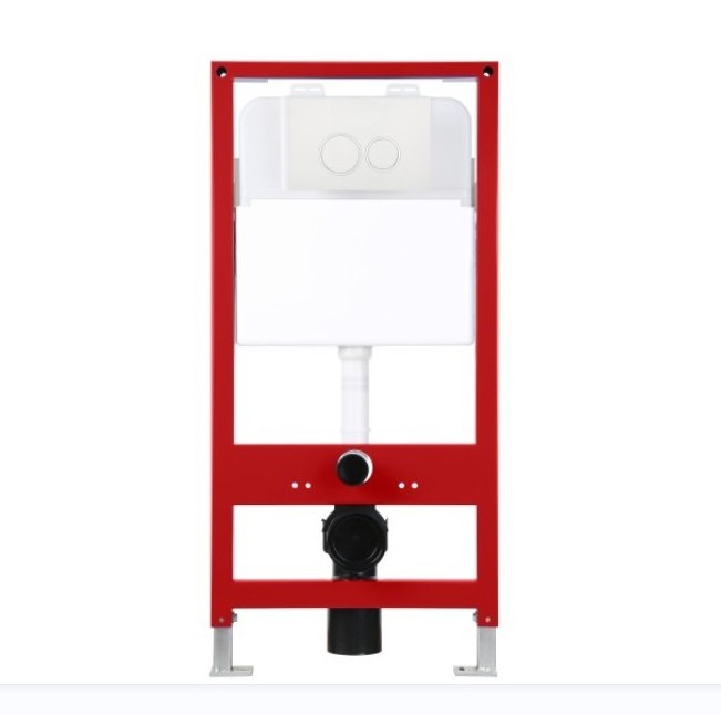 Wall hung toilet ABS project plastic push dual button for concealed cistern toilet water tank